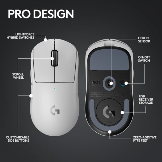 Logitech G pro X Superlight 2 Wireless White